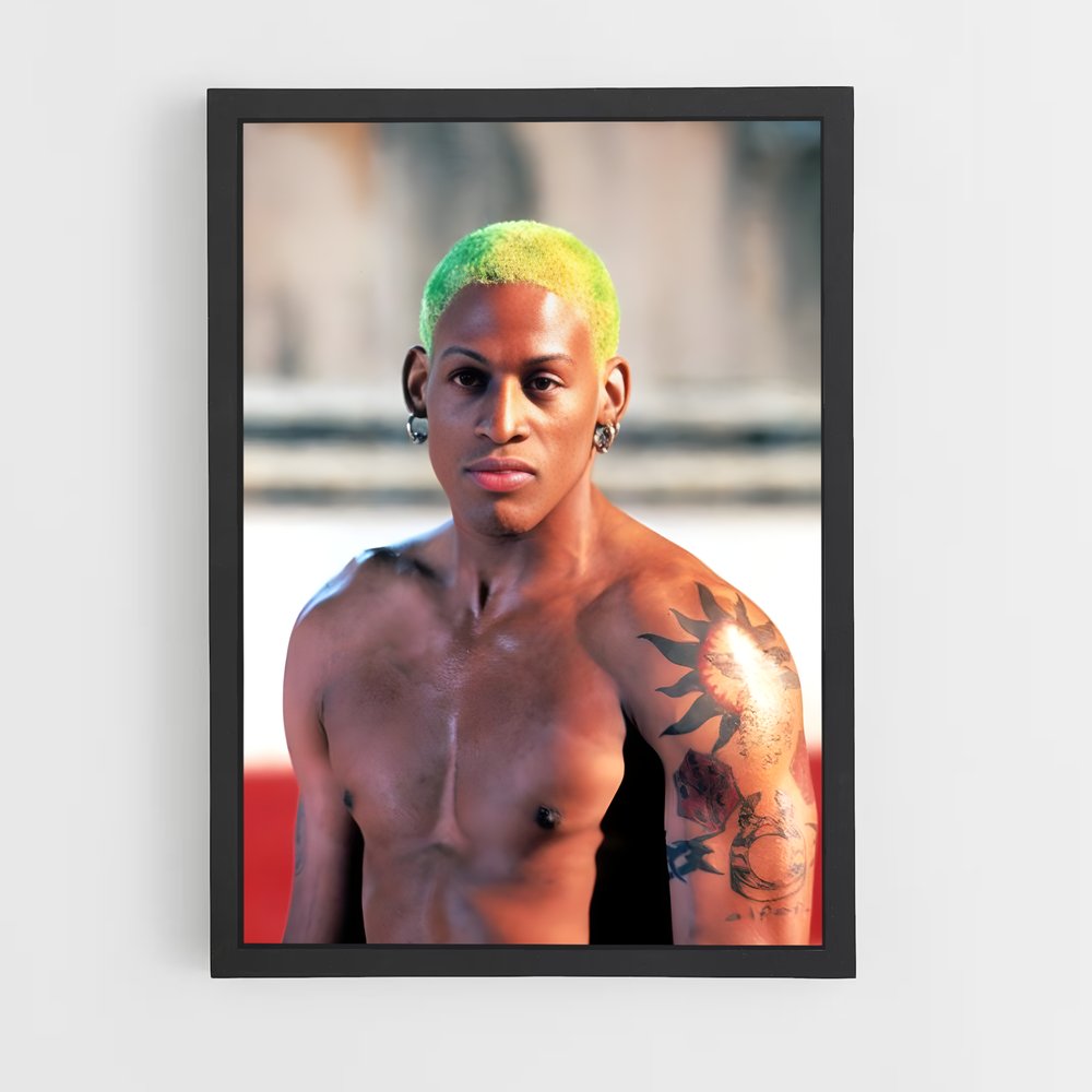 Poster Le Rebelle Coloré – affiche Basketball (vue 2)